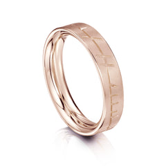 Ogham Ring in 9ct Rose Gold by Sheila Fleet Jewellery