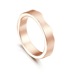 River Ripples Wedding Ring in 9ct Rose Gold by Sheila Fleet Jewellery