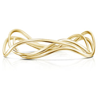 Tidal 3-part Bangle in 9ct Yellow Gold