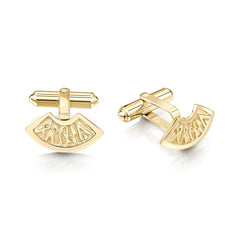 Runic Small Cufflinks in 9ct Yellow Gold