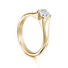 North Star 0.5ct Diamond Ring in 9ct Yellow Gold by Sheila Fleet Jewellery