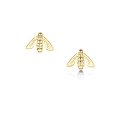 Honeybee Petite Stud Earrings in 9ct Yellow Gold by Sheila Fleet Jewellery