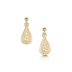 Tidal Treasures Small Drop Earrings in 9ct Yellow Gold
