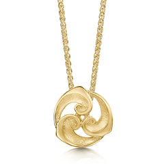 Breckon Pendant Necklace in 9ct Yellow Gold by Sheila Fleet Jewellery