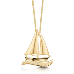 Orkney Yole Pendant in 9ct Yellow Gold