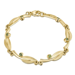Rowan Peridot Bracelet in 9ct Yellow Gold