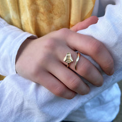 Bumblebee Ring in 9ct Yellow Gold by Sheila Fleet Jewellery