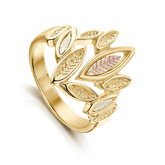 Seasons All Gold Ring in 9ct Yellow Gold by Sheila Fleet Jewellery