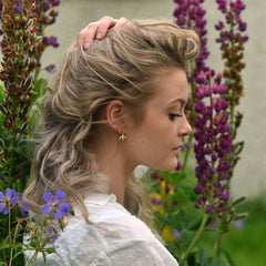 Honeybee Small Drop Earrings in 9ct Yellow Gold by Sheila Fleet Jewellery