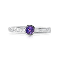Matrix Amethyst Ring in Sterling Silver by Sheila Fleet Jewellery