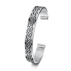 Celtic Torque Bangle in Sterling Silver by Sheila Fleet Jewellery