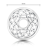Celtic Dress Brooch in Sterling Silver