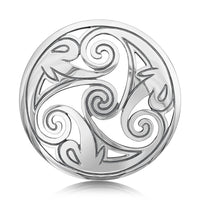 Birsay Disc Dress Brooch in Sterling Silver by Sheila Fleet Jewellery