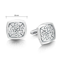 The Lover’s Knot Sterling Silver Cufflinks by Sheila Fleet Jewellery