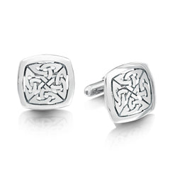 The Lover’s Knot Sterling Silver Cufflinks by Sheila Fleet Jewellery