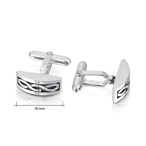 Celtic Cufflinks in Sterling Silver