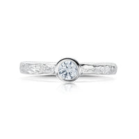 Matrix Cubic Zirconia Ring in Sterling Silver by Sheila Fleet Jewellery