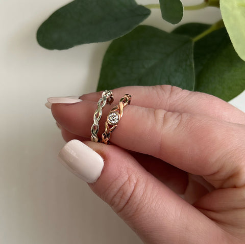 Celtic Twist Band in Sterling Silver