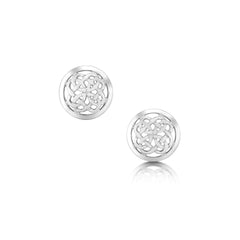 Maid of the Loch Sterling Silver Stud Earrings by Sheila Fleet Jewellery