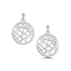 Creel Drop Earrings in Sterling Silver
