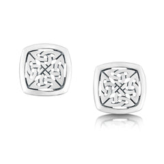 The Lover’s Knot Silver Stud Earrings by Sheila Fleet Jewellery