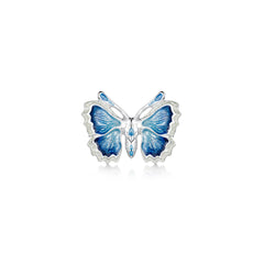 Holly Blue Butterfly Small Enamel Brooch by Sheila Fleet Jewellery