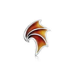 New Wave Sterling Silver 3-wave Brooch in Flame Enamel by Sheila Fleet Jewellery