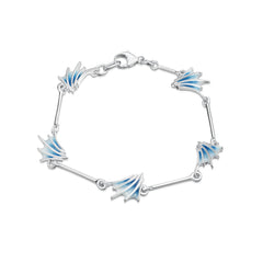 Cascade Small Enamel Bracelet in Sterling Silver by Sheila Fleet Jewellery