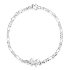 Small Bluebell Bracelet in Whitebell Enamel by Sheila Fleet Jewellery