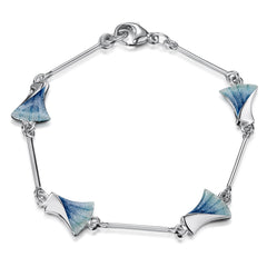Symphony Enamel Bracelet in Sterling Silver by Sheila Fleet Jewellery