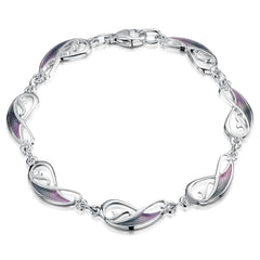 Mill Sands Enamel Bracelet in Sterling Silver