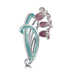 Bluebell Brooch in Pinkbell Enamel