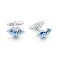 Runic Small Cufflinks in Skaill Enamel by Sheila Fleet Jewellery