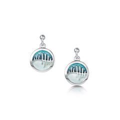 Skyran 'If' Drop Earrings in Storm Enamel by Sheila Fleet Jewellery