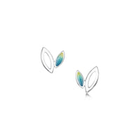 Seasons Silver Petite Stud Earrings in Summer Enamel by Sheila Fleet Jewellery