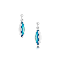 Sands of Small Drop Earrings in Sterling Silver by Sheila Fleet Jewellery