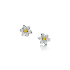Daisies at Dawn Petite Enamel Stud Earrings by Sheila Fleet Jewellery
