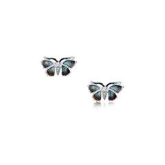 Red Admiral Butterfly Small Enamel Stud Earrings by Sheila Fleet Jewellery