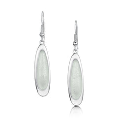 Shoreline Pebble Dress Drop Earrings in Crystal Enamel by Sheila Fleet Jewellery