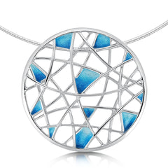 Creel Single-Sided Dress Necklace in Pentland Enamel by Sheila Fleet Jewellery