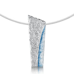 Standing Stones Enamel Statement Necklace in Sterling Silver by Sheila Fleet Jewellery