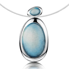 Shoreline Pebble Statement Necklace in Sterling Silver by Sheila Fleet Jewellery