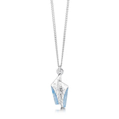 Standing Stones Petite Enamel Duo Pendant in Sterling Silver