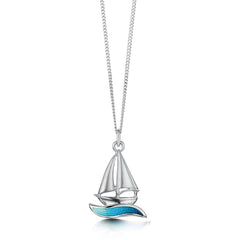 Orkney Yole Petite Pendant in Tempest Enamel