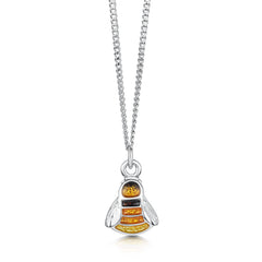 Great Yellow Bumblebee Small Pendant in Sterling Silver by Sheila Fleet Jewellery