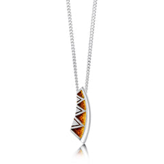 Skara Shard Small Enamel Pendant in Sterling Silver by Sheila Fleet Jewellery
