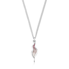 River Ripples Small Pendant Necklace in Champagne Enamel by Sheila Fleet Jewellery