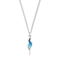 River Ripples Small Pendant Necklace in Tropical Enamel by Sheila Fleet Jewellery