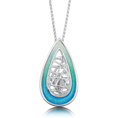 Tidal Treasures Pendant Necklace in Shallows Enamel & Shallows Enamel by Sheila Fleet Jewellery (EP205-SHAL)