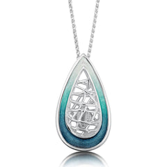 Tidal Treasures Pendant Necklace in Storm Enamel & Storm Enamel by Sheila Fleet Jewellery (EP205-STORM)